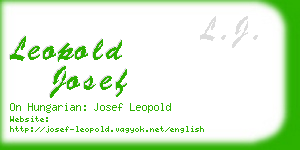 leopold josef business card